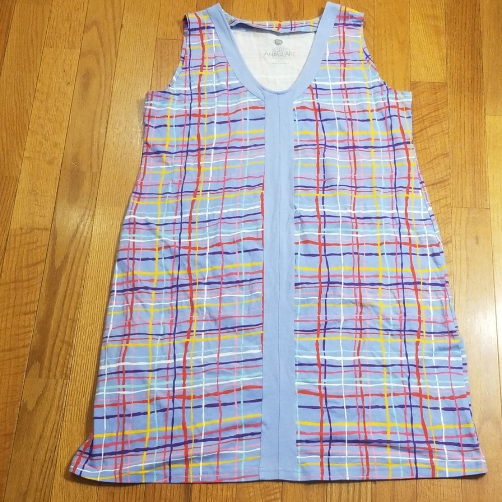 Ana Clare Mini dress modern print Sz XXL